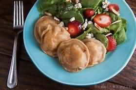 Pancakes, stuffed with vegetables, wholemeal, homemade